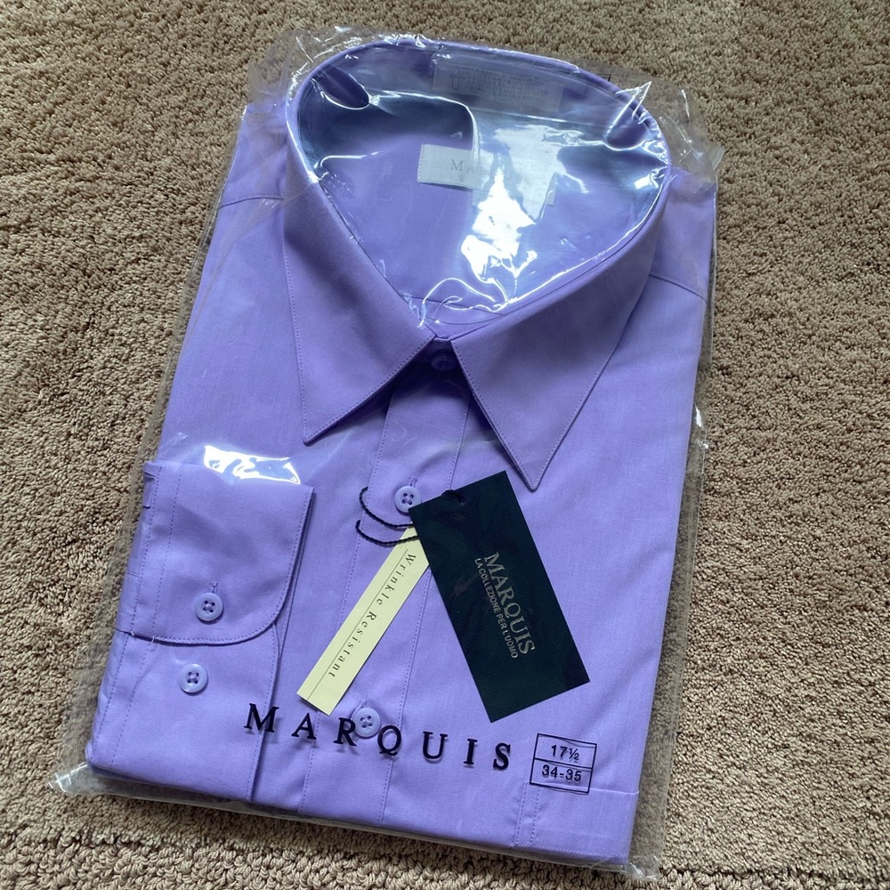 Menswear long sleeve shirt 👔. New .17/half.34-35